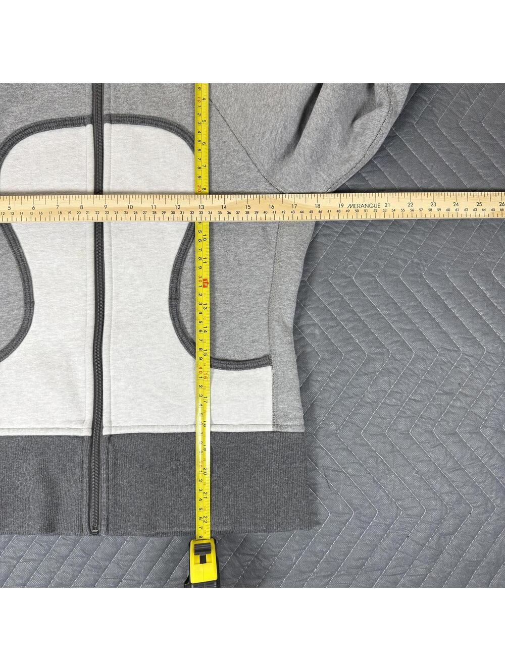 Lululemon Scuba Full Zip Hoodie Grey Size 6 - Picture 4 of 6